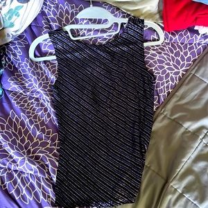 Sparkly shirt with cross back